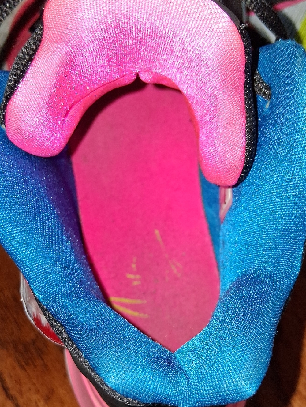 Nike Kyrie 5 "Just Do It" Black Mesh Pink Blue Basketball Sneakers Men's Size 12 - Picture 11 of 14